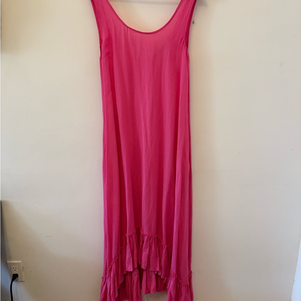 Cotton Sleeveless Low Back Dress